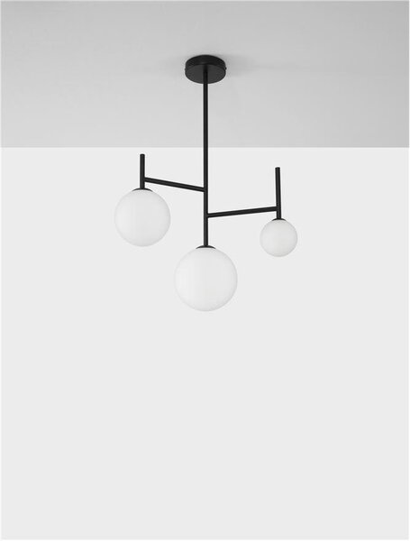 Nova Luce Závěsné svítidlo LICATO opálové sklo, G9 3x5W