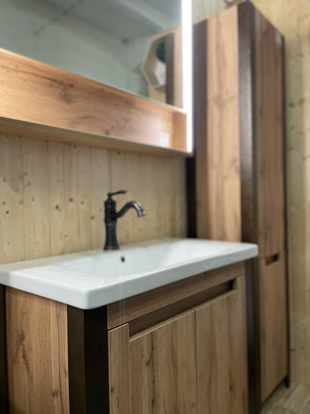 Lavedo Queen 65 Wotan Oak koupelnová skříňka s umyvadlem
