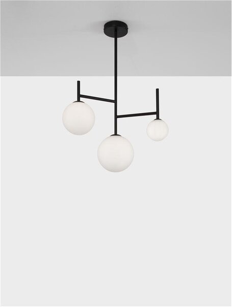 Nova Luce Závěsné svítidlo LICATO opálové sklo, G9 3x5W