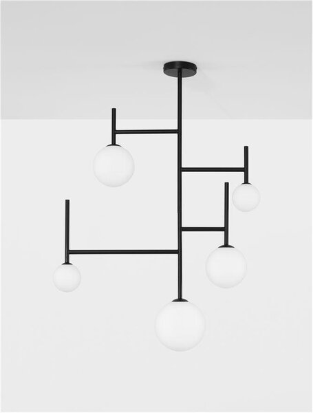 Nova Luce Závěsné svítidlo LICATO opálové sklo, G9 5x5W