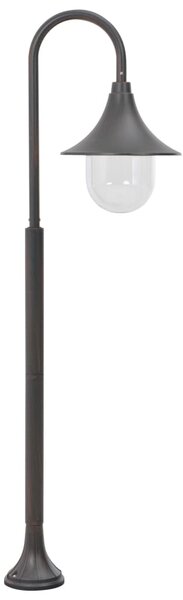 Zahradní sloupová lampa E27 120 cm hliník bronzová