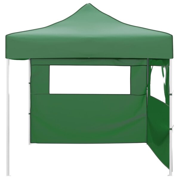 Skládací stan se 2 stěnami 3 x 3 m zelený