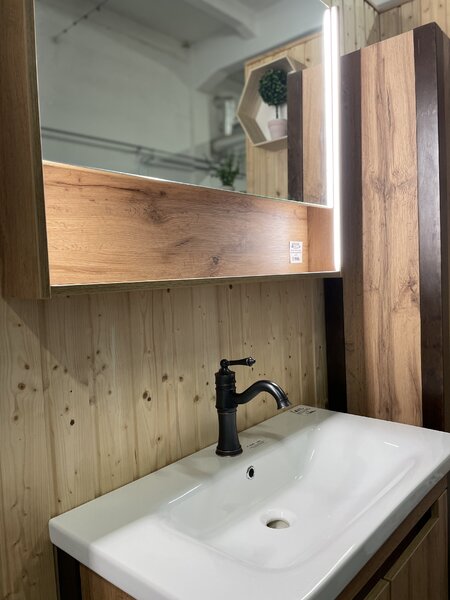 Lavedo Queen 65 Wotan Oak koupelnová skříňka s umyvadlem