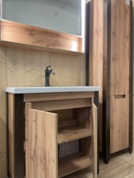 Lavedo Queen 65 Wotan Oak koupelnová skříňka s umyvadlem
