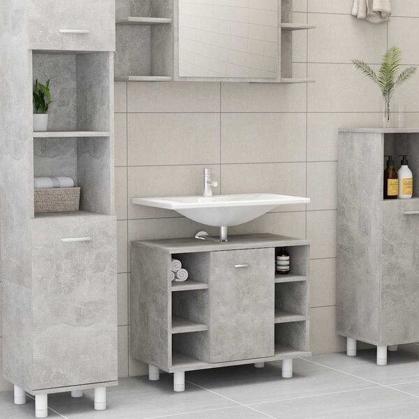 Koupelnová skříňka betonově šedá 60x32x53,5 cm kompozitní dřevo
