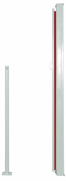 Zatahovací boční markýza / zástěna 160 x 500 cm červená