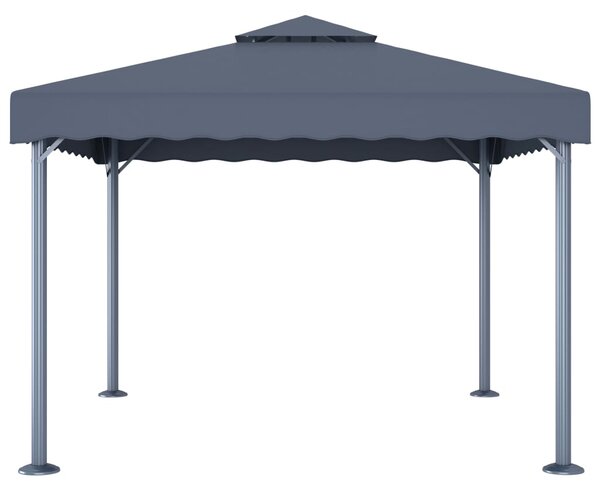 Altán 300 x 300 cm antracitový hliník