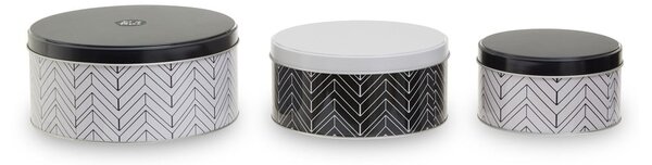 Kovové dózy na potraviny v sadě 3 ks Urban – Premier Housewares