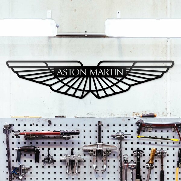 DUBLEZ | Vyřezávané logo - Aston Martin | Obraz