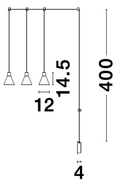 Nova Luce Závěsné svítidlo MARCE zlatý hliník čiré sklo LED 15W 3000K