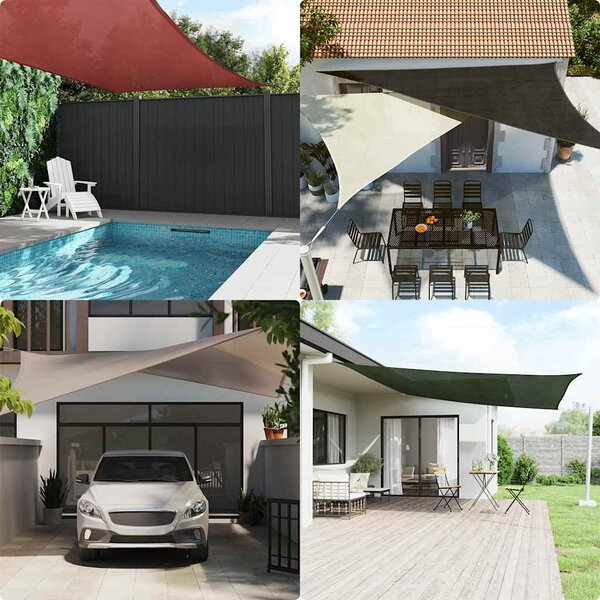 Plachta proti slunci 160 g/m² obdélník modrá 5 x 7 m HDPE