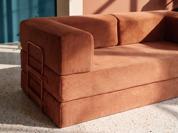 ROZKLÁDACÍ POHOVKA, textil, terracotta Livetastic - Rozkládací pohovky, Online Only