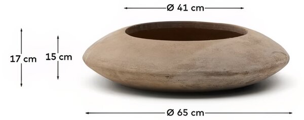 Terakotový květináč Kave Home Rivor Ø 65 cm