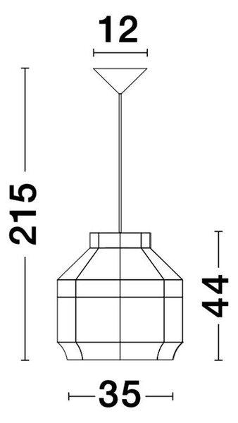 Nova Luce Závěsné svítidlo MIA přírodní ratan, E27 1x12W