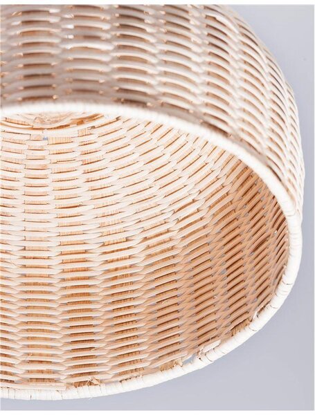 Nova Luce Závěsné svítidlo MIA přírodní ratan, E27 1x12W