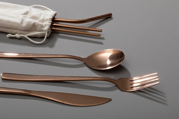 Nerezový příbor v měděné barvě 6 ks Mimo – Premier Housewares