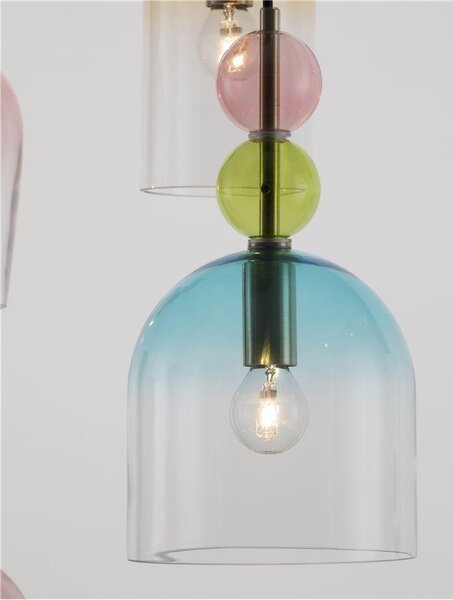 Nova Luce Závěsné svítidlo MURANO, 51,7cm, E14 5x5W