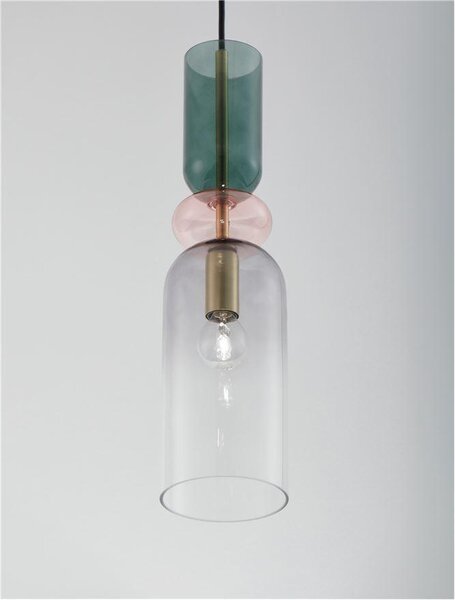 Nova Luce Závěsné svítidlo MURANO, 10,8cm, E14 3x5W