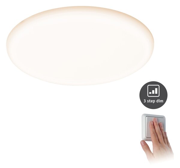 P 93064X VÝPRODEJ VZORKU - LED vestavné svítidlo Veluna VariFit IP44 3-krokové-stmívatelné kruhové 215 21W 3.000K satén - PAULMANN