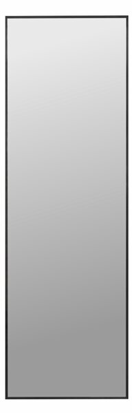 Dřevěné černé závěsné zrcadlo 52 x 162 cm