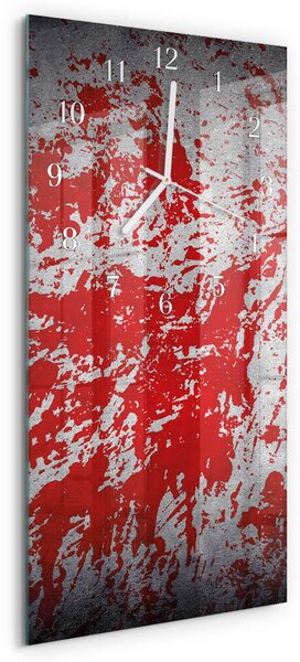 Skleněné hodiny vertikální Skvrny zsppb-30x60-00081061