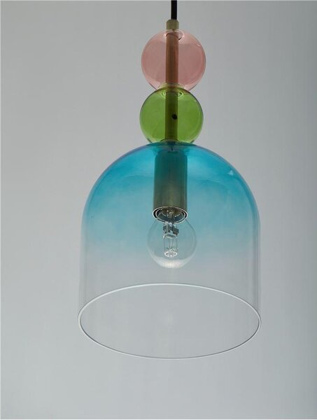 Nova Luce Závěsné svítidlo MURANO, 16cm, E14 1x5W