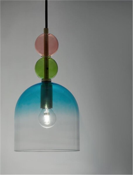 Nova Luce Závěsné svítidlo MURANO, 16cm, E14 1x5W