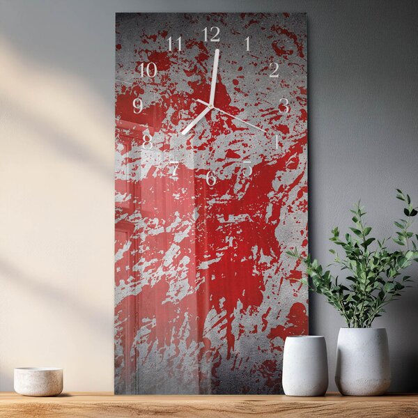 Skleněné hodiny vertikální Skvrny zsppb-30x60-00081061