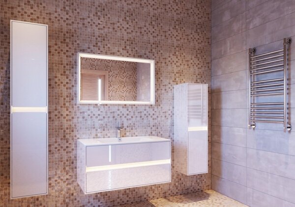 Lavedo Torino White 100 koupelnové zrcadlo s LED osvětlením