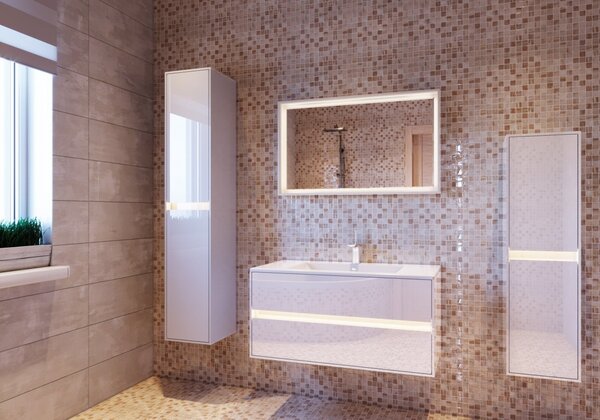 Lavedo Torino White 100 koupelnové zrcadlo s LED osvětlením