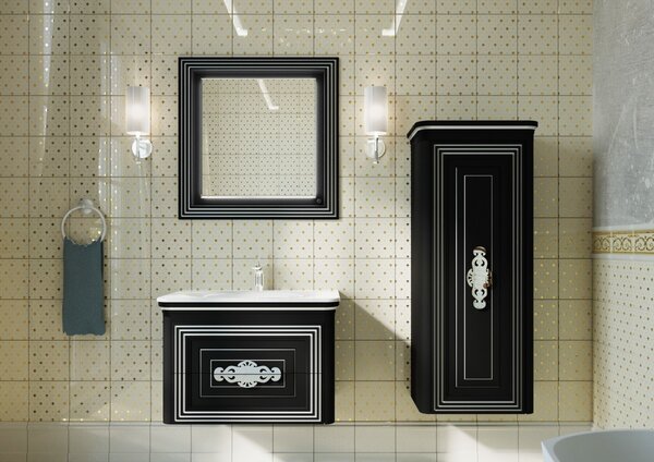 Lavedo Treviso Black 80 koupelnová skříňka s umyvadlem