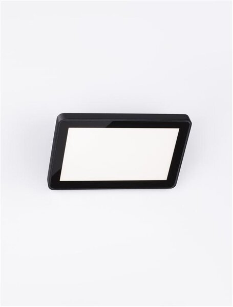 Nova Luce Venkovní nástěnné svítidlo NOBU černý hliník, LED 15W 3000K IP65