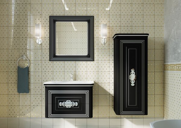 Lavedo Treviso Black 100 koupelnová skříňka s umyvadlem