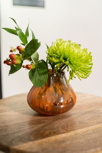 Ter Steege Vase Meja splash orange D14 H11