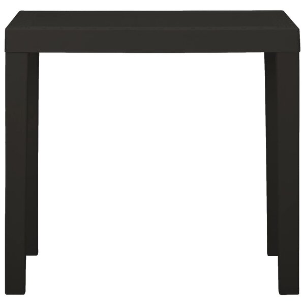 Zahradní stůl antracitový 79 x 65 x 72 cm plast