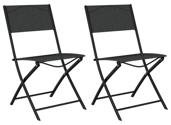 3dílný bistro set ocel černý