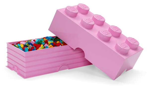 Světle růžový úložný box LEGO®
