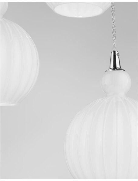 Nova Luce Závěsné svítidlo ODELL, 37cm, E14 3x5W