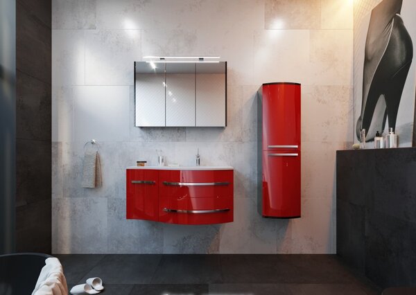 Lavedo Vanessa Red 110 koupelnová skříňka s umyvadlem Orientace: Levá