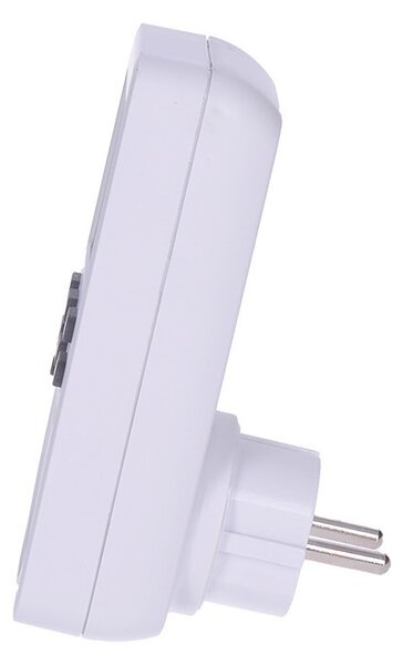 SOLIGHT Digitální týdenní časový spínač 230V/16A, 10 režimů, velký LCD, bílý
