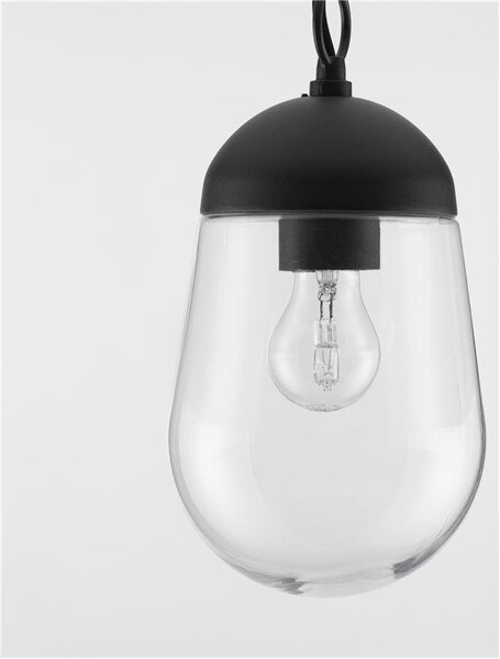 Nova Luce Venkovní závěsné svítidlo OMIKA, E27 1x12W IP54