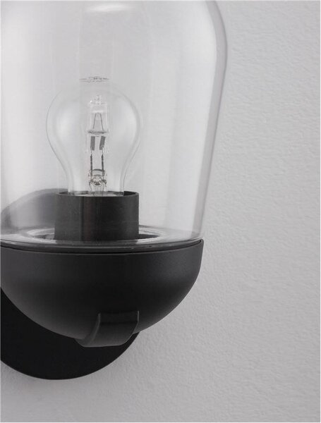 Nova Luce Venkovní nástěnné svítidlo OMIKA, E27 1x12W IP54