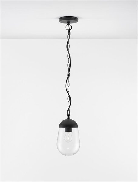 Nova Luce Venkovní závěsné svítidlo OMIKA, E27 1x12W IP54