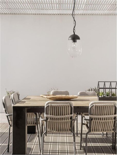 Nova Luce Venkovní závěsné svítidlo OMIKA, E27 1x12W IP54