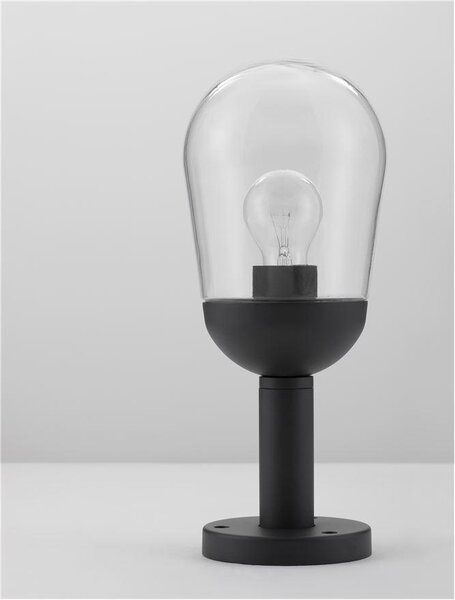 Nova Luce Venkovní sloupkové svítidlo OMIKA, 37cm, E27 1x12W IP54