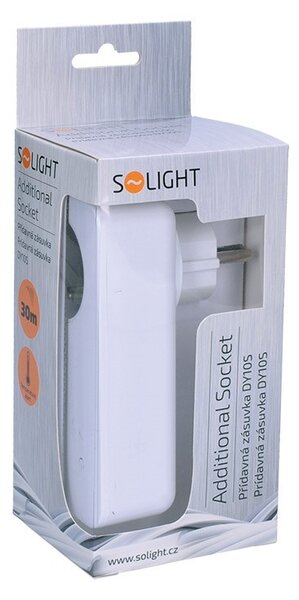 SOLIGHT Přídavná zásuvka pro GSM zásuvku 230V/16A, bílá