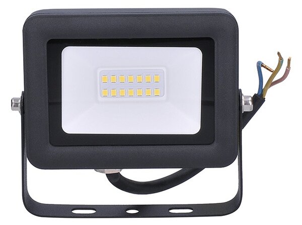 SOLIGHT LED reflektor PRO 10W/230V/850Lm/5000K/120°/IP65, černý