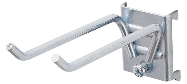 AJ Produkty Dvojitý háček Ø 5 mm, D 150 x Š 20 mm, bal. 5 kusů