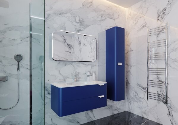 Lavedo Velluto Blue 100 koupelnová skříňka s umyvadlem