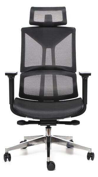 Kancelářská ergonomická židle ERGO AIR — síť, černá